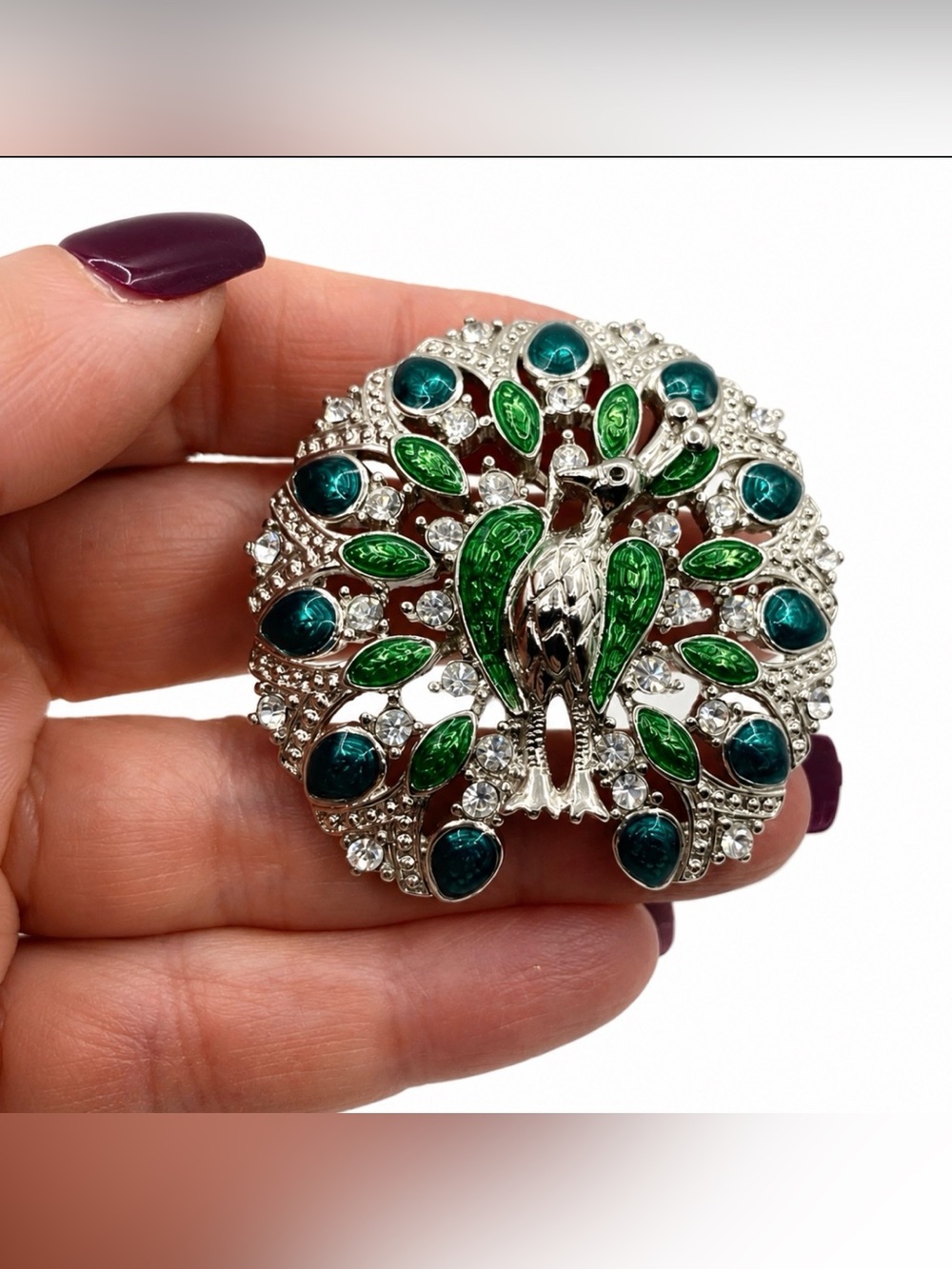 Trifari 1997 Limited Edition Peacock Brooch